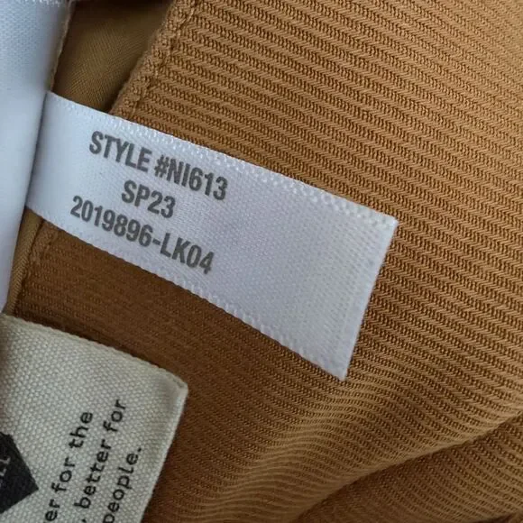 Madewell The Neale Straight-Leg Pleated Trouser Pant in Drapeweave in Toffee - Picture 13 of 13